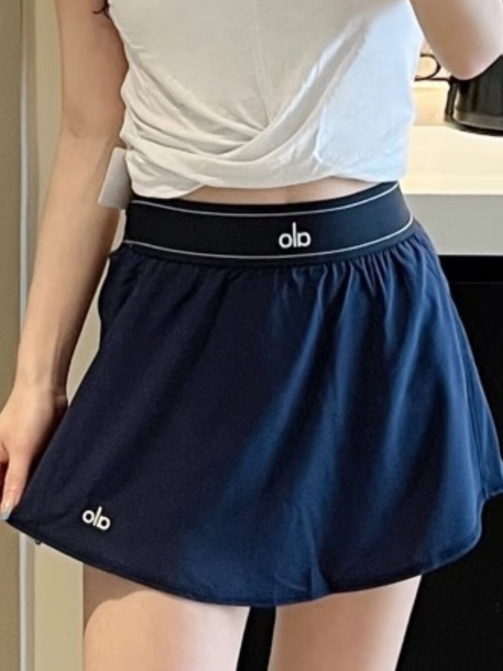 Alo Yoga Navy Blue Match Point Skirt🔵 - Sporty, Tennis and Vacation Favorite🛫 - Picture 7 of 7